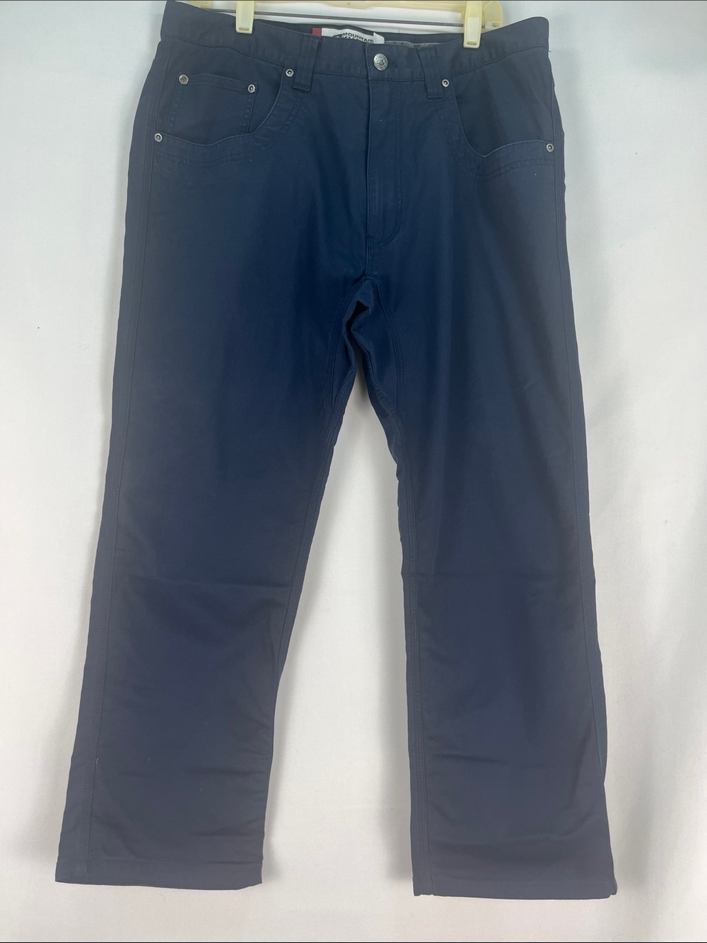 Mountain Khakis Navy Cotton Stretch Pants 36x27